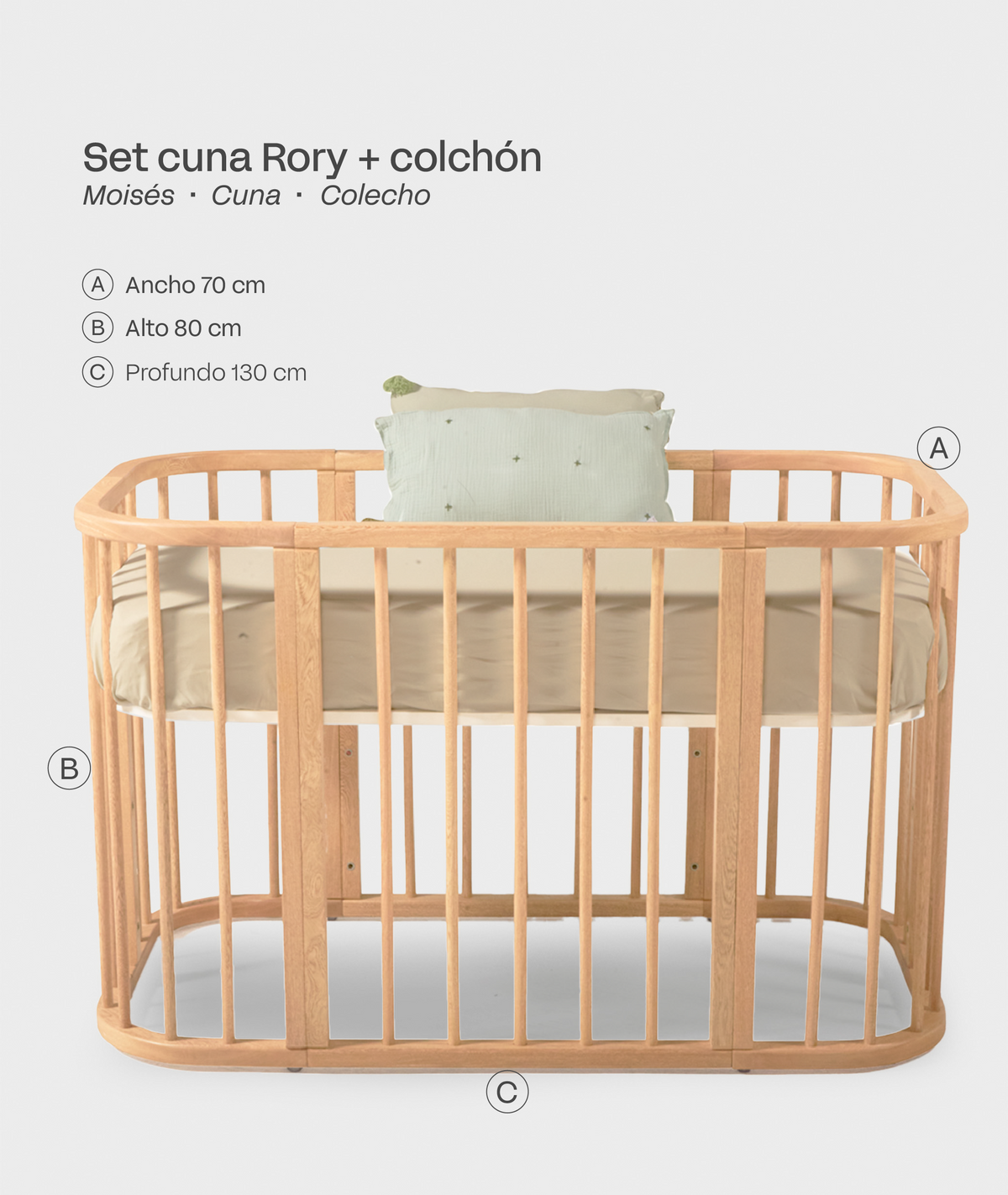 Set Cuna Rory Arena + Colchones