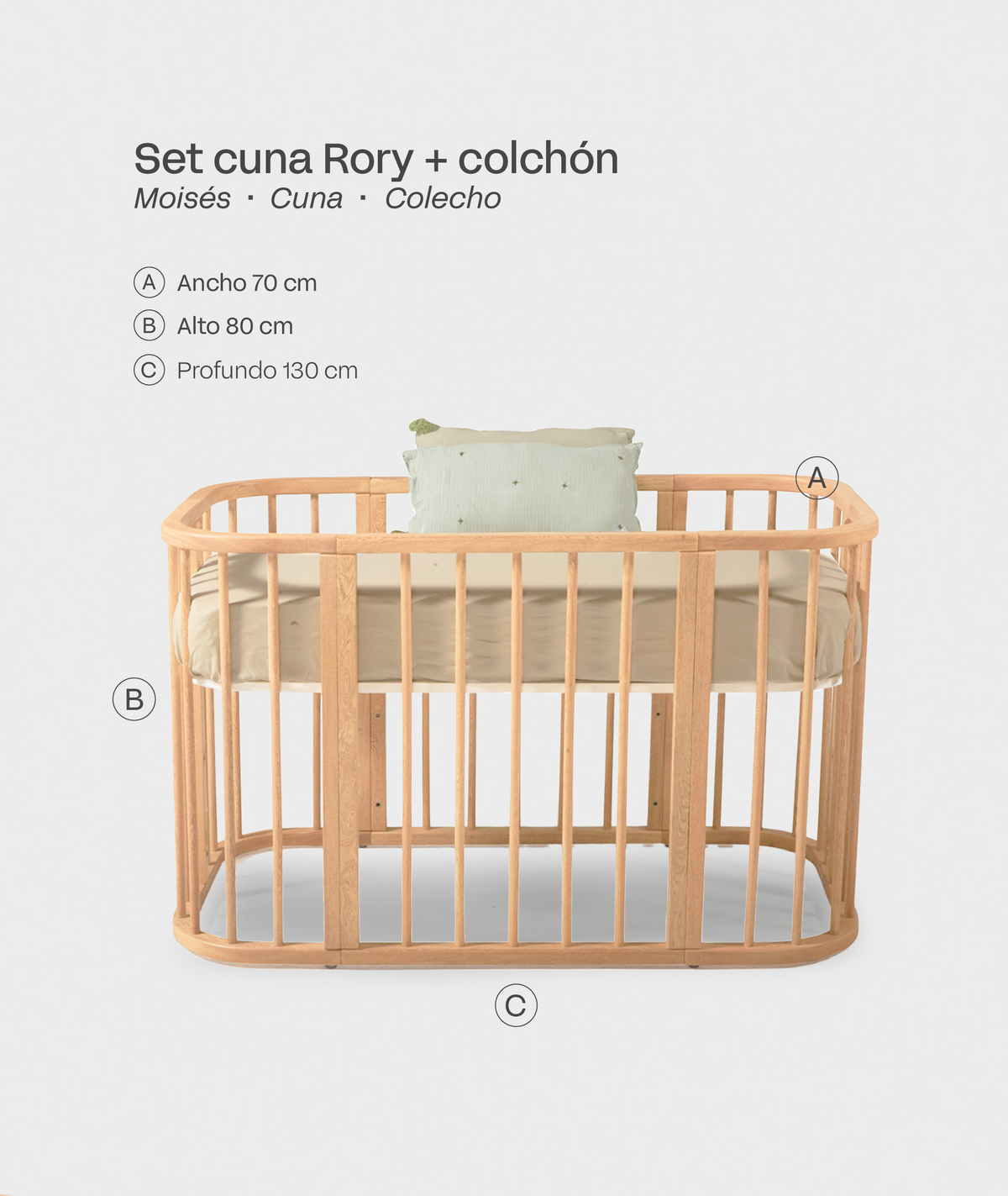 Set Cuna Rory Arena + Colchones