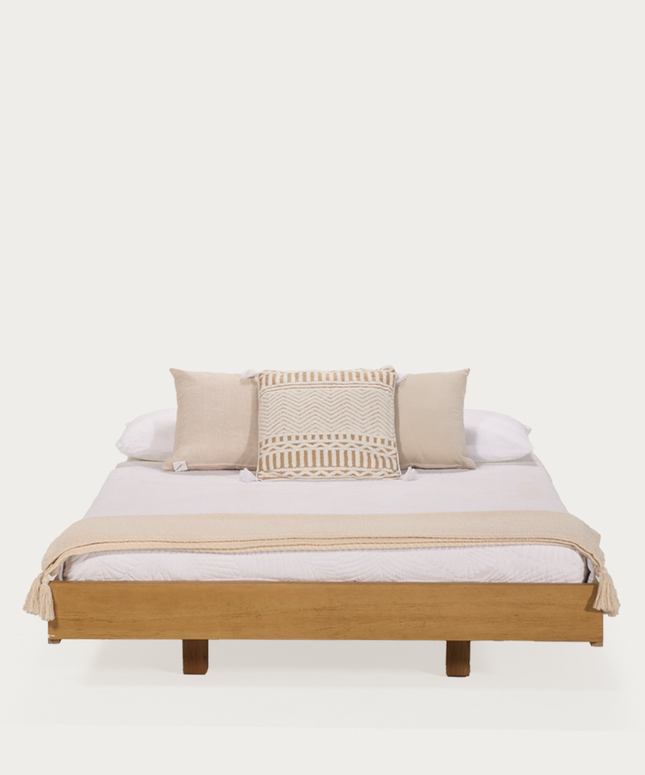 Base Cama Madera Doble Arena
