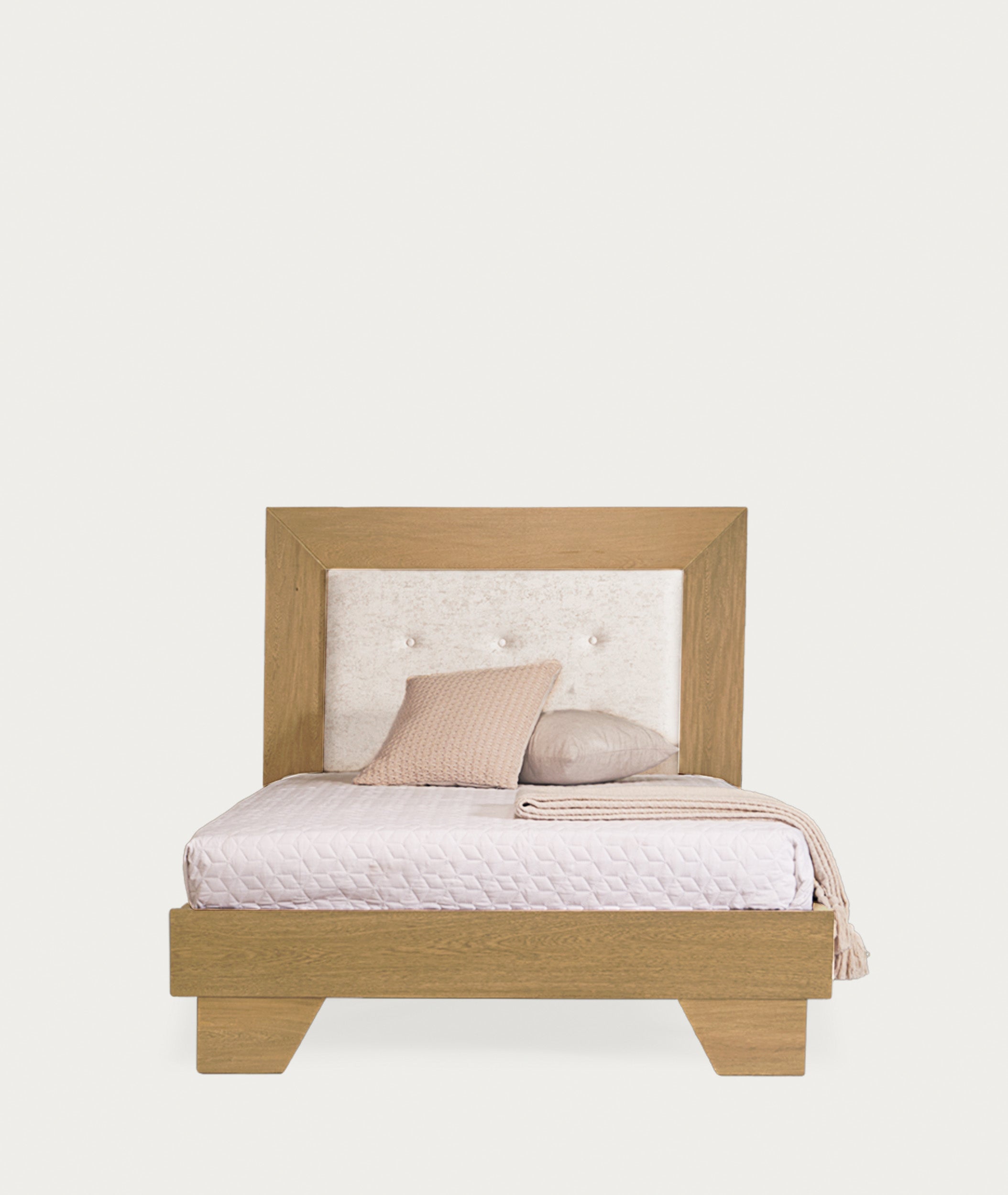 Cama Penelope Semi Doble Arena Braganza Marfil