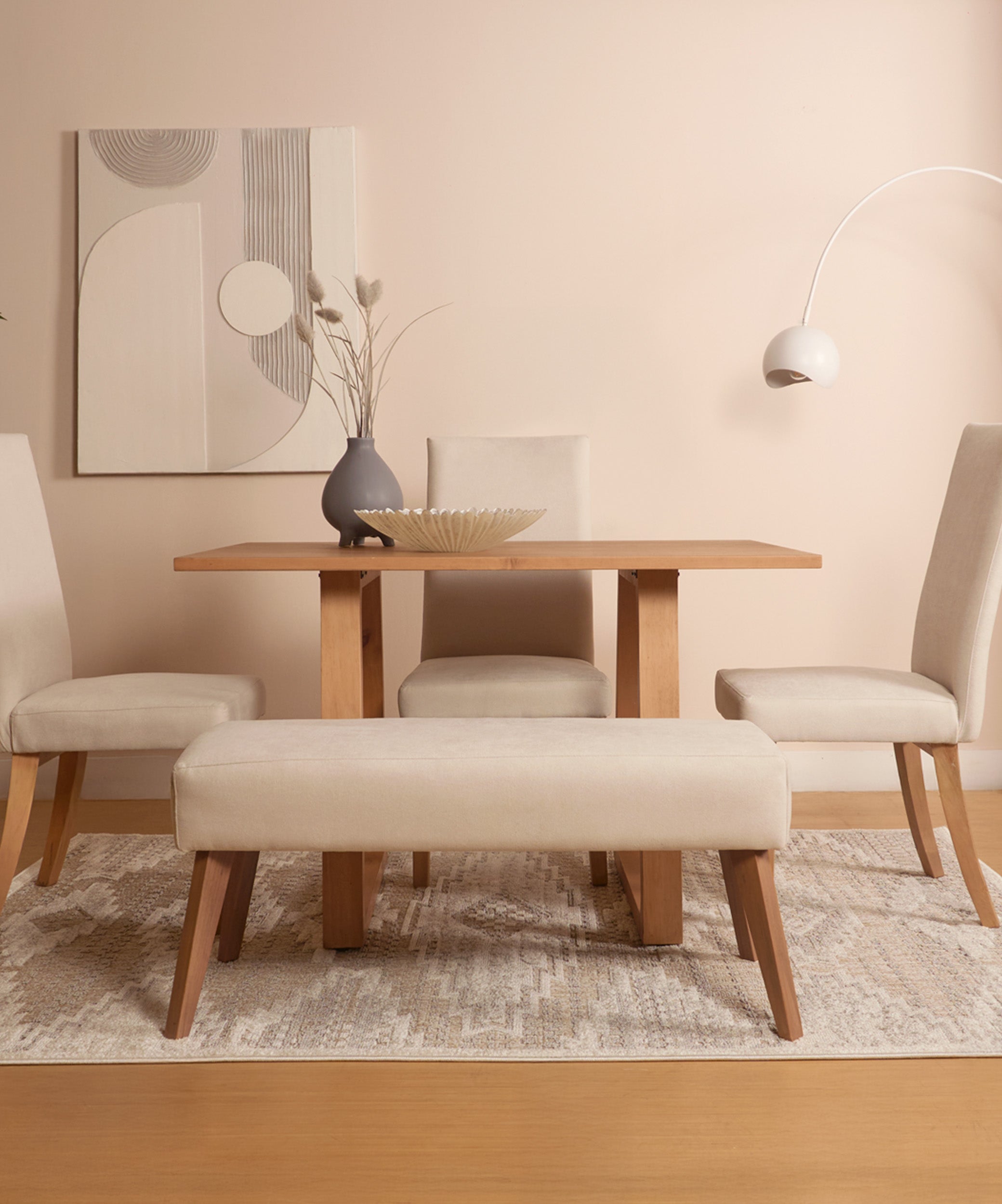 Set Comedor - Dormitorio Merida Arena Ivory