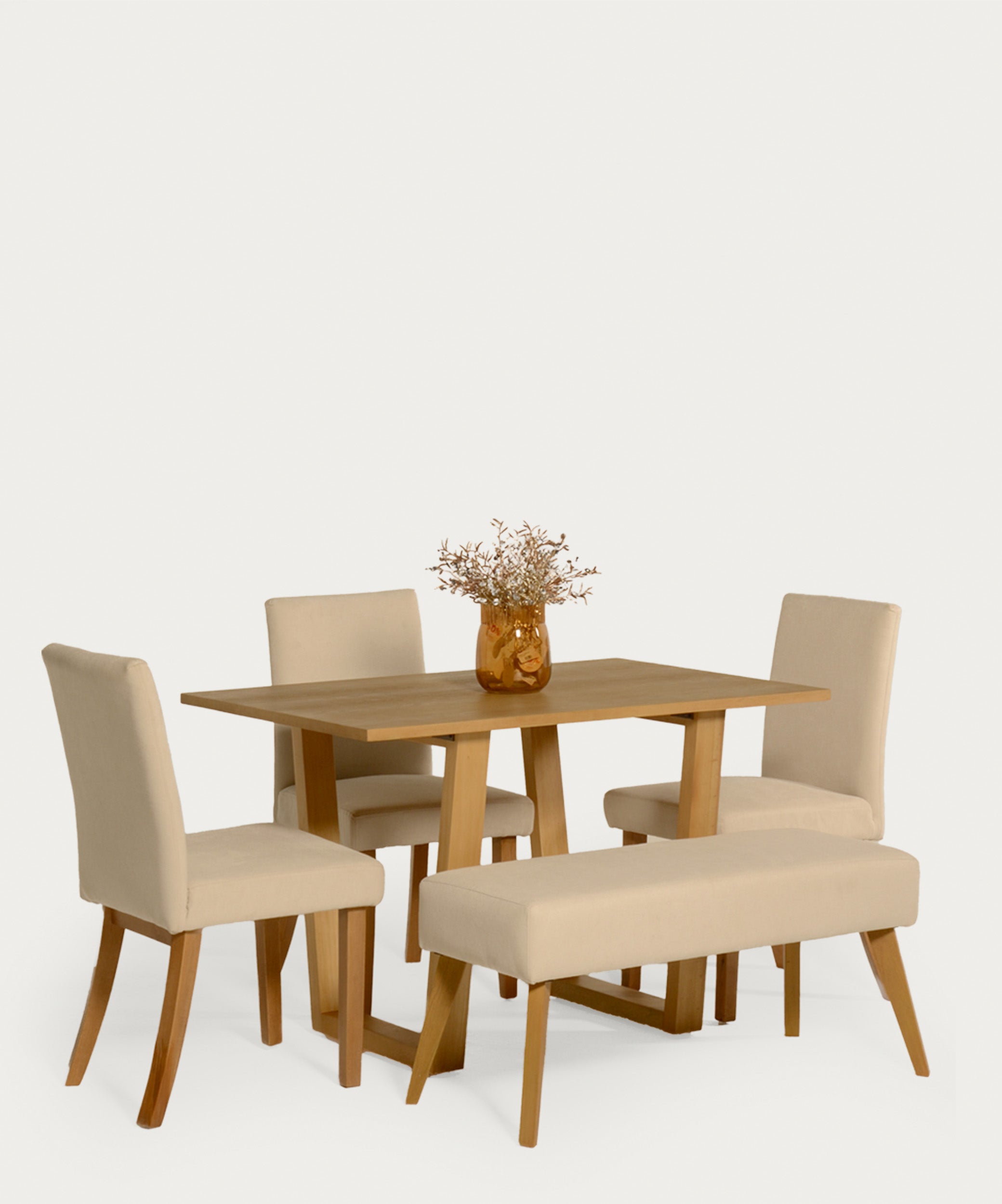 Set de Comedor Merida Arena Ivory