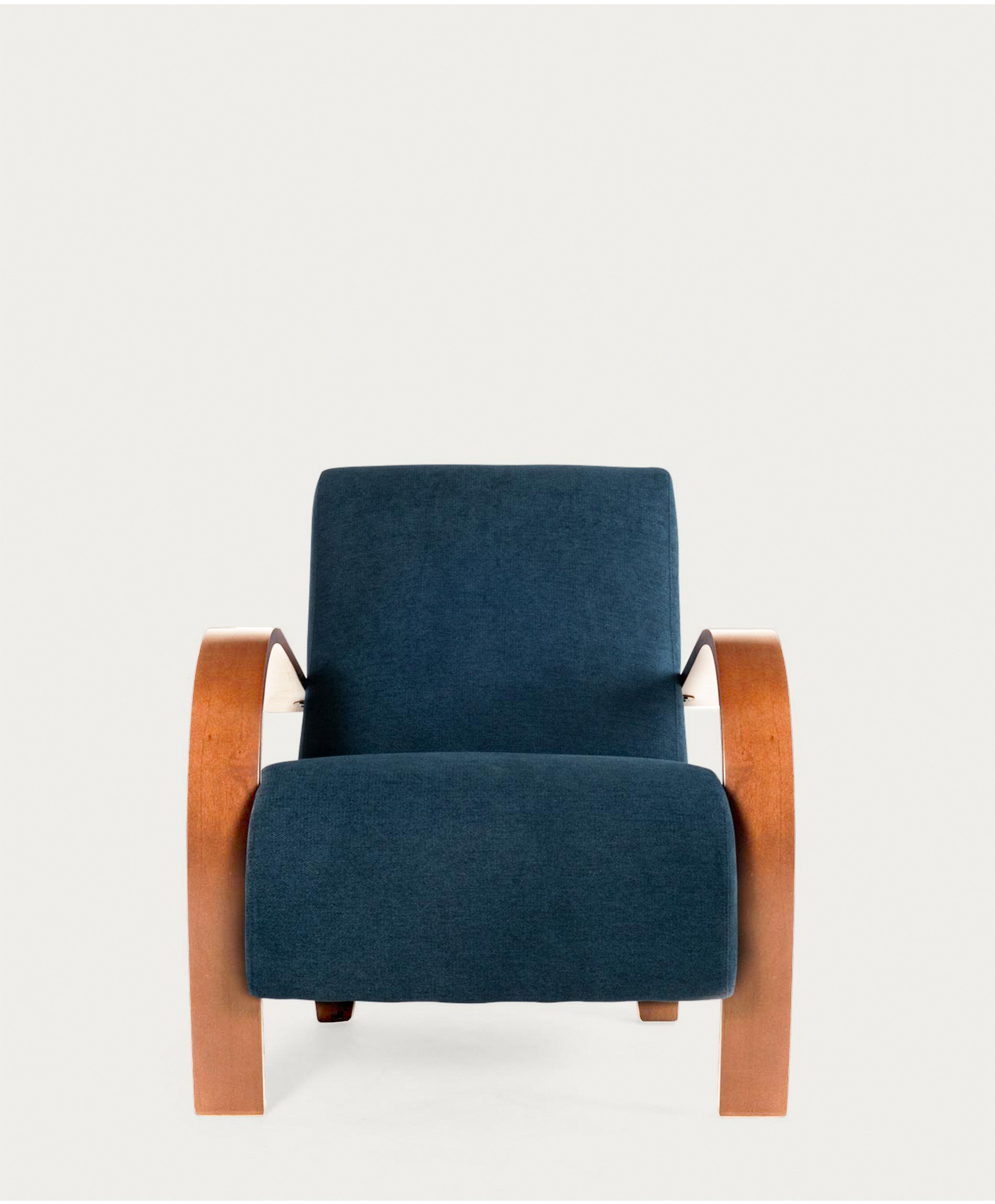 Silla Auxiliar Nevada Nuez Kazan Azul