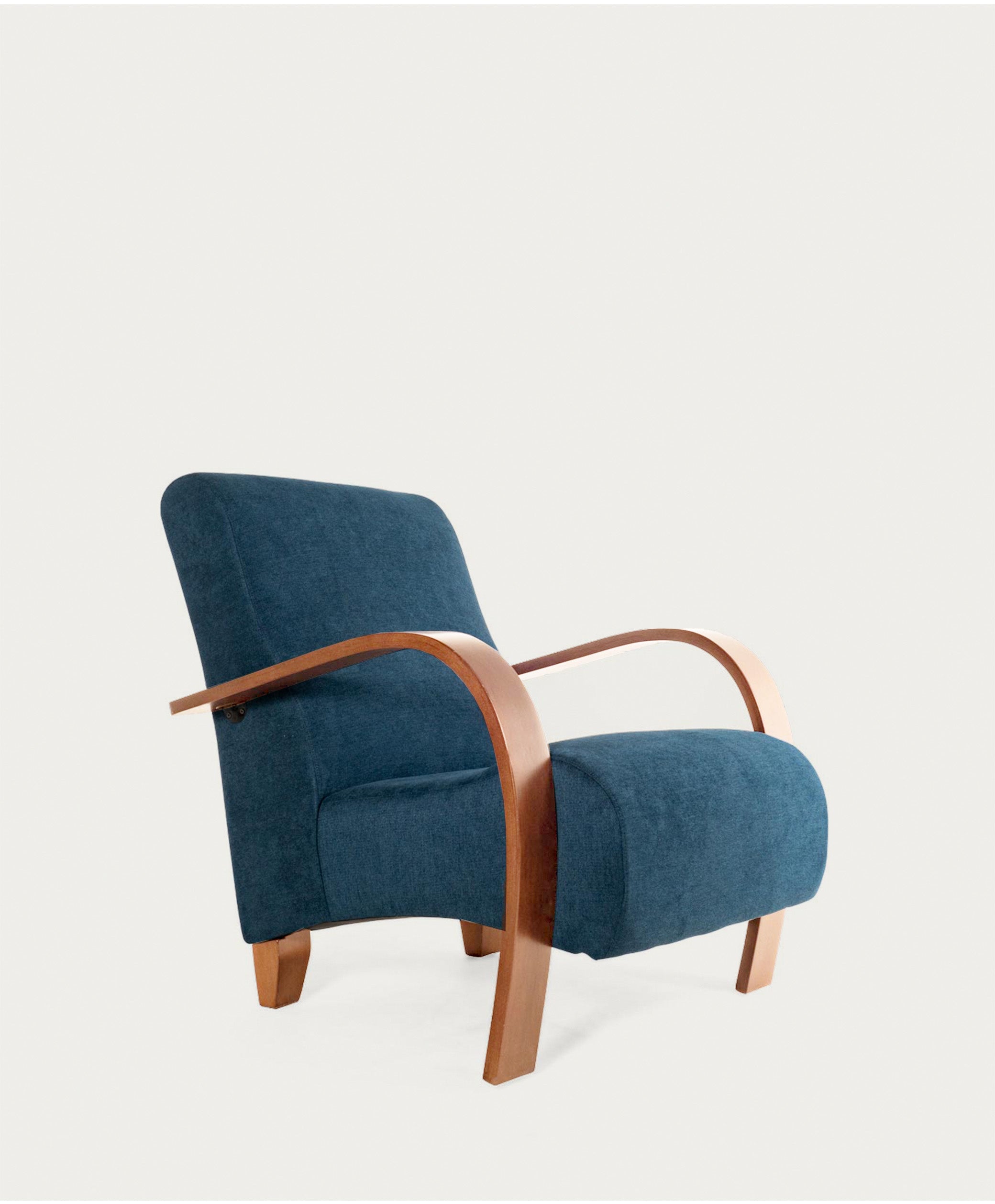 Silla Auxiliar Nevada Nuez Kazan Azul