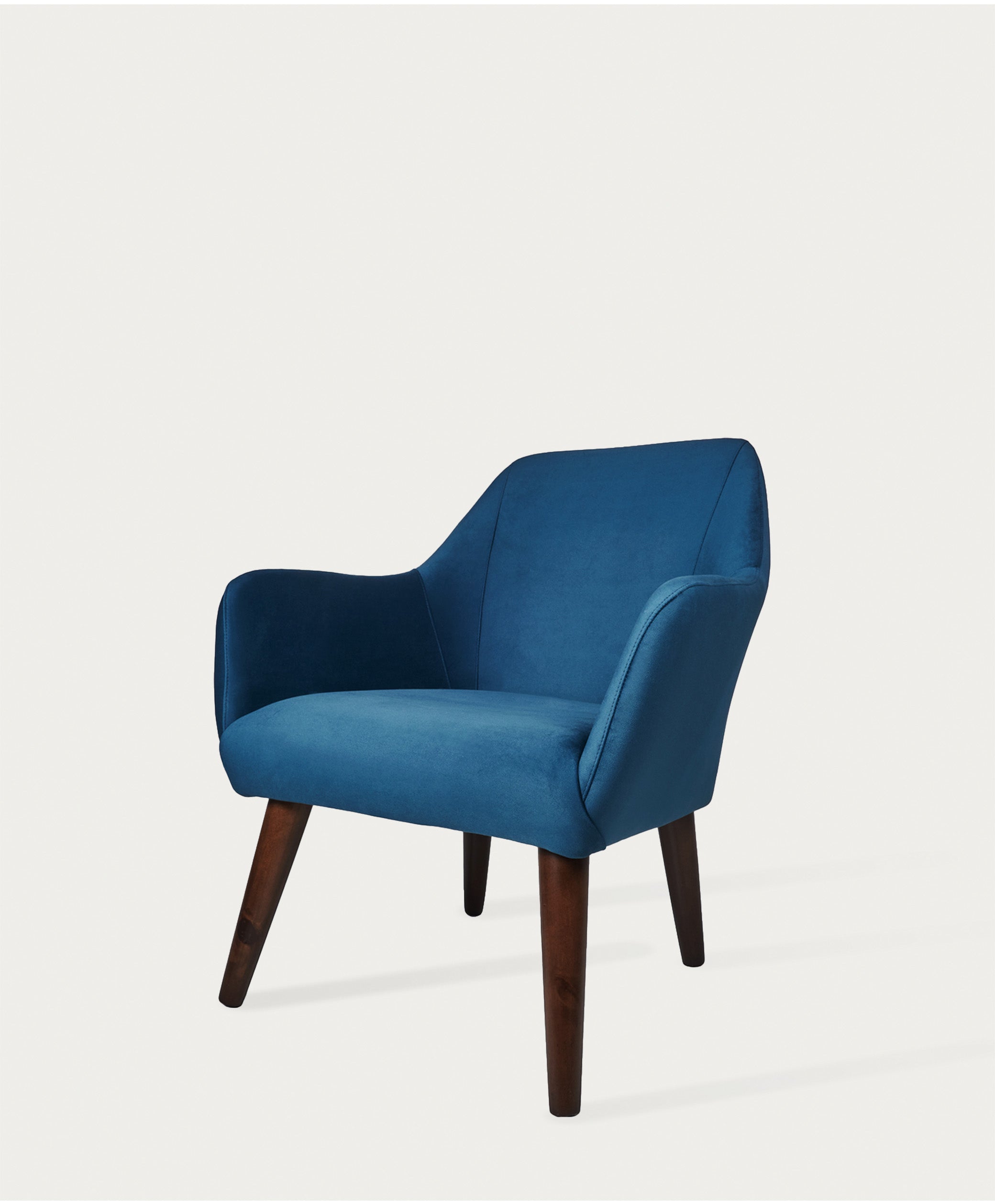 Silla Auxiliar Samanta Caoba Kazul Azul