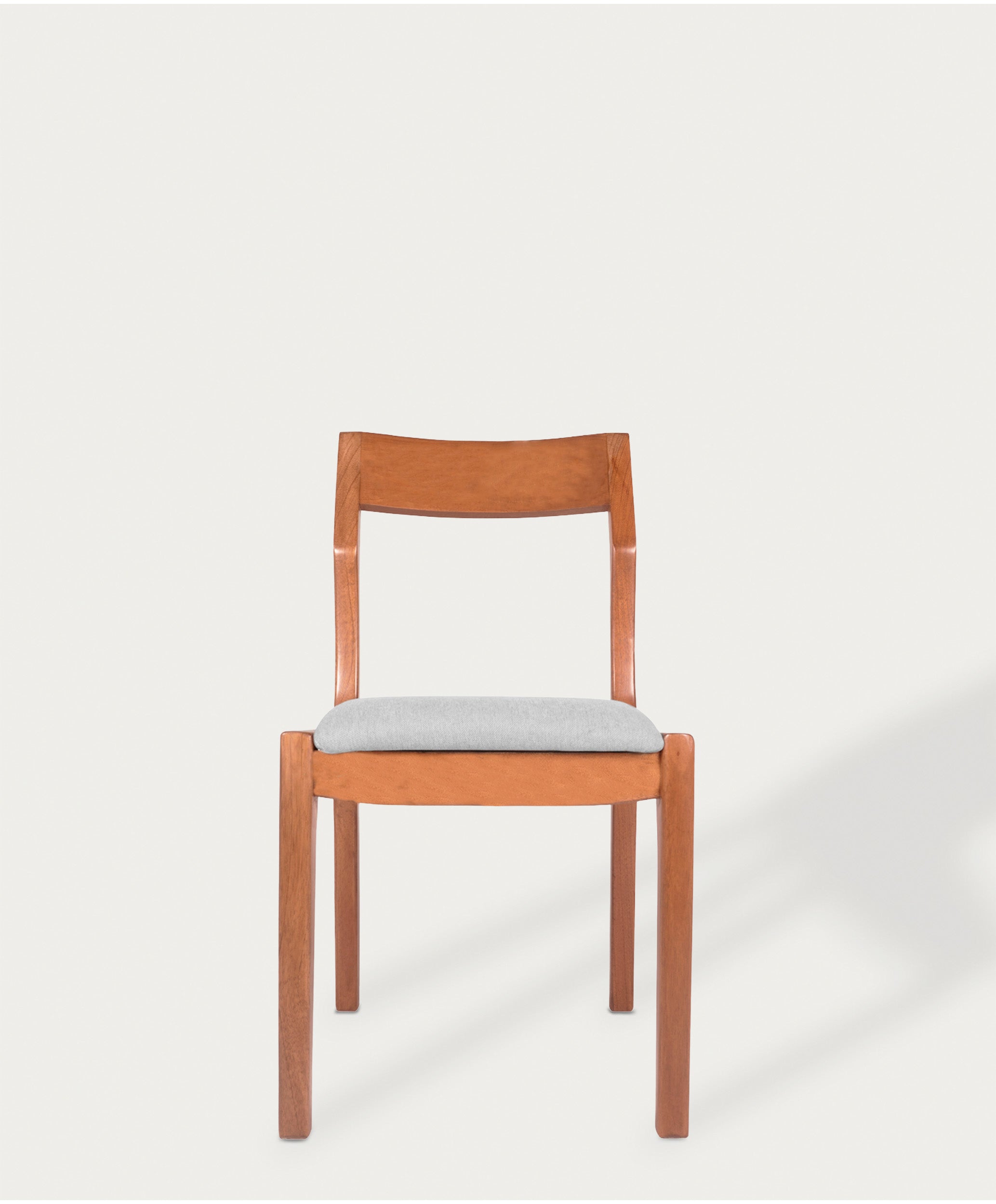Silla De Comedor Sakura Nuez Obelisco Gris
