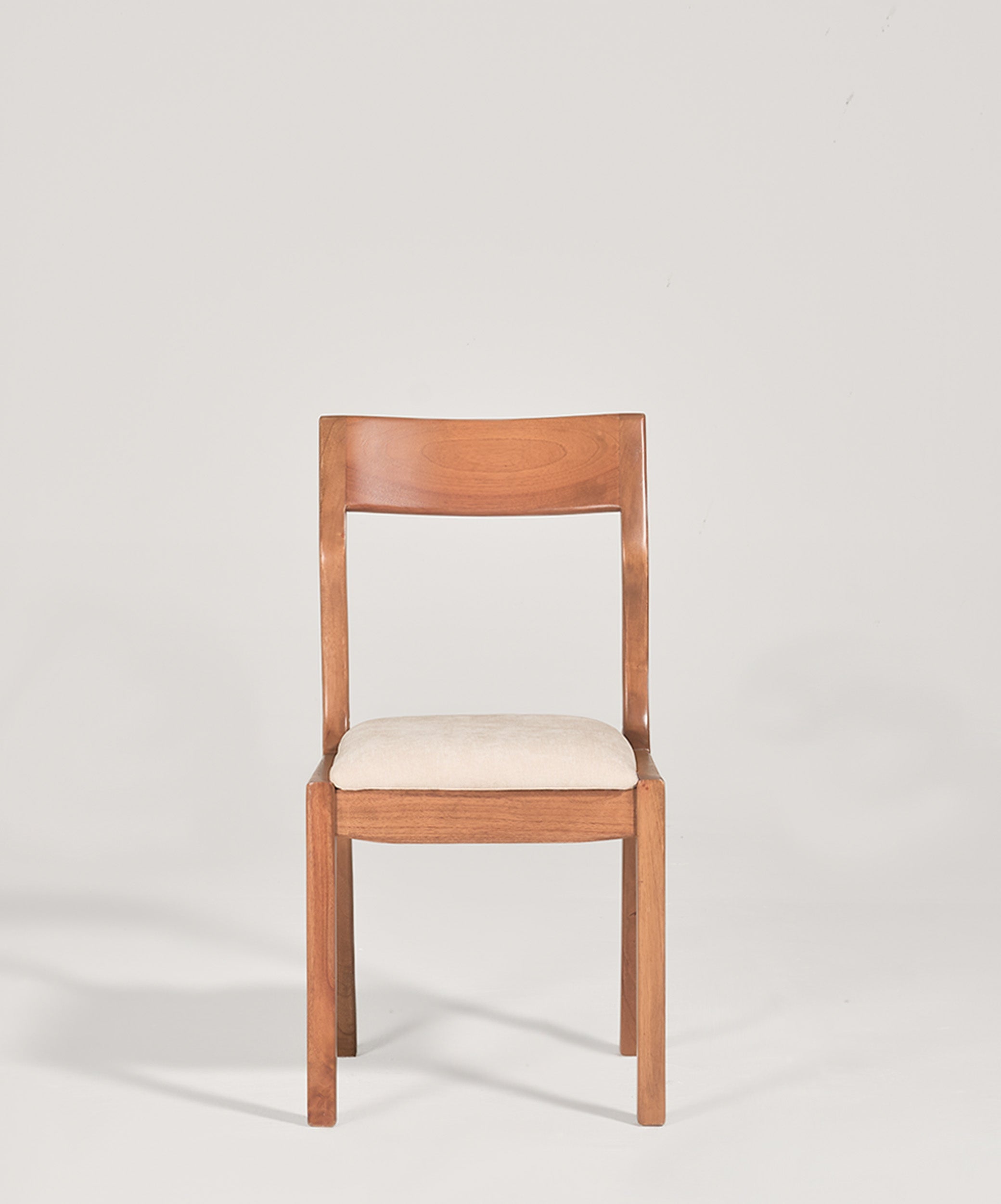Silla De Comedor Sakura Nuez Obelisto Marfil