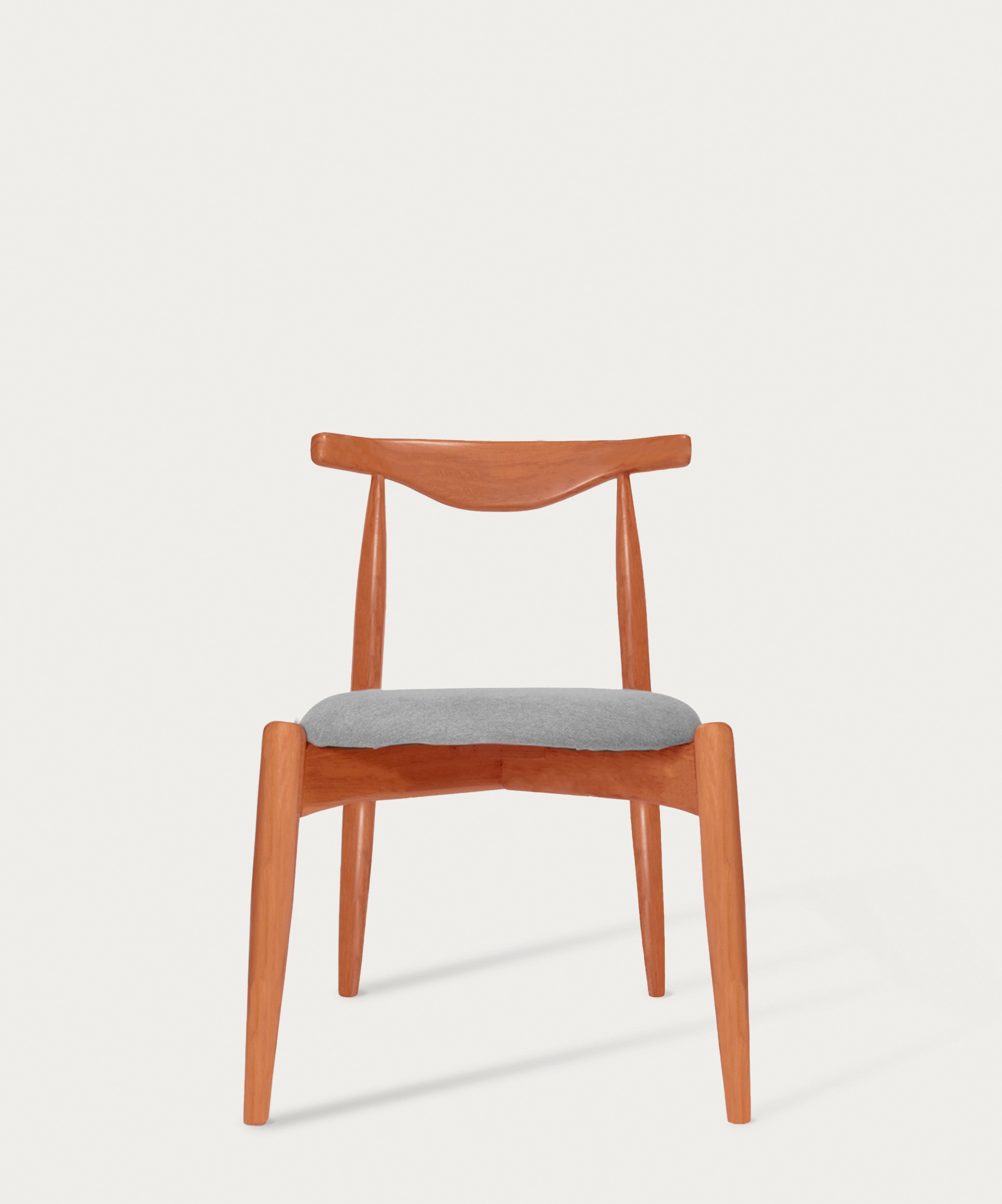 Silla De Comedor Valencia Nuez Obelisco Gris